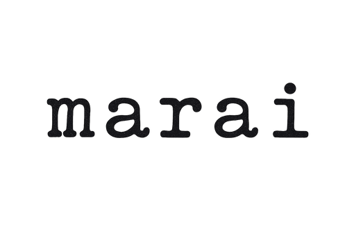 typewritter font: m a r a i    , transparent background